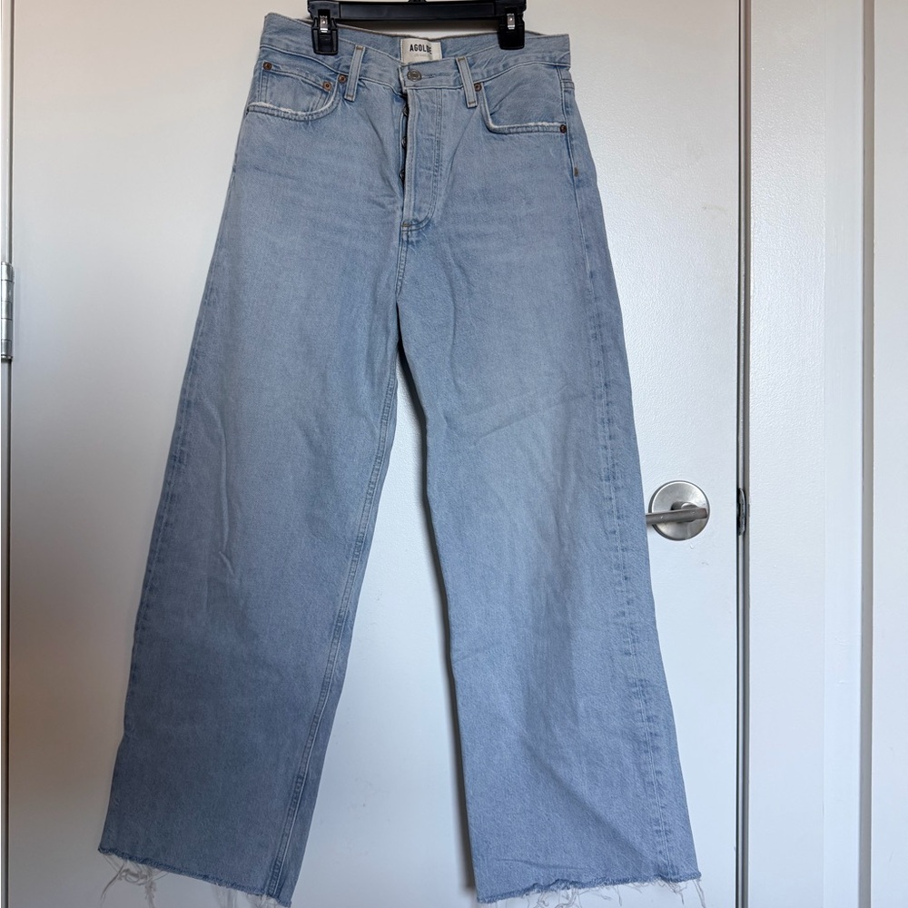 Agolde wide leg crop jean